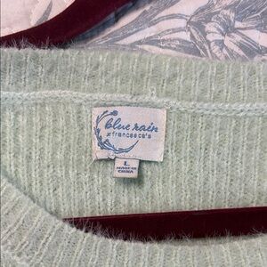 Blue Rain Mint Knit Top